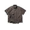 Camisa de Manga Corta Nanxia Disguise Verano Nueva Estilo Japonés Color Sólido Bolsillo Decorativo Solapa Camisa Tendencia Retro Holgada para Hombre