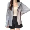 Ropa de Protección Solar para Mujer Chaqueta de Verano Holgada Delgada 2025 Nueva Protectora UV Delgada Ropa Exterior Casual Ropa de Protección Solar