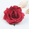 Cabeça de Rosa de Tecido 10cm Decoração de Parede de Flores de Fundo Flor de Seda Simulada Adorno de Cabeça de Casamento Acessórios de Flores Fabricante Atacado