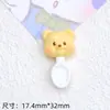 Urso Manteiga Desenho Animado Colher Acessórios de Resina DIY Cola Creme Grampo de Cabelo Pingente Capa de Celular Fivela de Sapato Criativa Joia