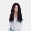 Em estoque atacado desejo nova peruca europeia e americana feminina longa enrolada moda africana renda frontal preta rolo pequeno cabelo longo cobertura de cabeça