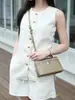 Bolsa para Lonchera LP19 Patrón de Avestruz Bolsa Capa Superior Bolsa de Cosméticos de Piel de Vaca Cuero Genuino Bolso para Mujer Simple para Llevar en la Mano Pequeño Cuadrado Bolso Cruzado
