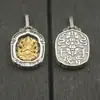 Acessórios de Prata de Lei S925 Pingente Oito Grandes Divindades Guardiãs do Tibete Doze Signos do Zodíaco Pingente de Oito Grandes Divindades Guardiãs de Prata de Lei para DIY
