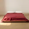 Sábana de Cama Gruesa de Algodón Cepillado 100% de Alto Recuento Pieza Única Doble Persona Funda Nórdica de Color Sólido Faldón de Cama Artículo Único Venta al por Mayor Transfronterizo