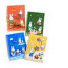 Cuaderno de espiral con tapa abatible lateral de Miffy el conejo de dibujos animados Estudiante Hello Kitty Rilakkuma Páginas interiores rayadas Cuaderno para notas de clase Tareas