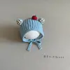 Toucas Fofas para Bebês Meninos e Meninas no Outono e Inverno, Bebês de Poucos Meses, Quentes de Lã Tricotada com Forro de Algodão, Toucas Fetais
