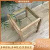 Mesa de canto de Rattan Nórdica Rattan natural trançado à mão madeira maciça armário lateral mesa de cabeceira rattan simples quarto simples pequeno armário