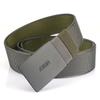 Cinturón de nylon de doble cara nuevo 2022 para hombre y mujer, cinturón simple casual de lona que combina con todo con hebilla metálica