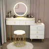 Tocador Habitación Moderna Simple Apartamento Pequeño Escandinavo Accesible Lujo Popular Estilo Ins Mesa de Maquillaje Gabinete de Almacenamiento Integrado