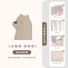 Decoração de parede com foto de urso polar, fundo de entrada para sala de estar, moldura de foto, adesivos de parede combinados, decoração de quarto, quadro de feltro autoadesivo