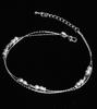 Joyería de verano amor tobillera estrellas retro plateado plata femenina coreana linda fábrica al por mayor tobillera de estrellas de calabaza