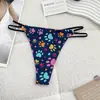 Nueva Selección de Tangas de Bikini Sexys para Mujer con Patrón de Doble Cara en T en Aliexpress, Lencería Erótica