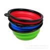 Tazón para Perro de Exterior al Mayoreo Tazón Plegable Portátil para Mascota Tazón para Comida Lenta Tazón Colgante de Silicona para Perro Tazón para Gato Vaso para Agua Lavabo para Agua para Mascota