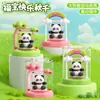 Moderna Decoración de Escritorio con Forma de Árbol de Pino Estilo Chino de Dibujos Animados, Columpio Arcoíris, Figura de Panda, Cochecito de Columpio, Adorno Divertido, Regalo