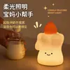 Vela de Aniversário Transfronteiriça Lâmpada de Silicone, Luz Ambiente, Ornamento de Brinquedo Fofo, Temporizador Luz para Dormir, Presente para Namorada