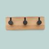 Gancho creativo para toallas y ropa sin perforaciones para puerta de cocina o baño, gancho de bambú en forma de L para vestidor, venta al por mayor