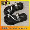 Sandálias de Alta Qualidade para Mulheres 2025 Verão Nova Moda Versátil Estilo Fada Plataforma Solado Grosso Uma Tira Sapatos de Praia