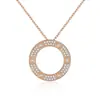 Collar Colgante Círculo Clásico Popular Europeo y Americano Cruz de Plata S925 Collar Cielo Estrellado Versátil para Pareja Colgante de Disco Grande Venta al por Mayor