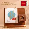 Calendario de Escritorio de Madera 2027 Planificador Diario de Escritorio Personalizado Adorno Memo Cuaderno Creativo para Escritorio de Oficina Personalizado