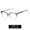 92603 Nuevos Armazones de Gafas Negros Europeos y Americanos para Mujer Se Pueden Equipar con Grado de Miopía Transfronterizo Anti-Luz Azul Fábrica de Gafas Venta al por Mayor