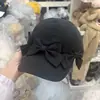 Gorra de béisbol fina de algodón suave con lazo lindo y rejuvenecedor para mujer, gorra transpirable con visera de pato para protección solar de primavera y verano, moderna