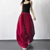 Calça Jogger Retro Americana com Três Listras Feminina Outono 2026 Nova Solta Casual Calça de Moletom Caimento Amplo Perna Larga Cargo