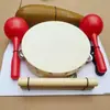 Juego de Instrumentos de Percusión para Educación Temprana Infantil: Maracas, Pandereta, Materiales Didácticos de Música para Jardín de Infantes, Baquetas Rítmicas, Rascador Metálico