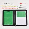Tablero Táctico Portátil de Fútbol con Cremallera y Piezas de Ajedrez Magnéticas Bolsa Táctica Magnética de Arena Suministros para Árbitros Bolsa para Entrenador