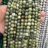 Venta al por mayor transfronteriza flor natural jade azul mesa jade cuentas redondas de jade cuentas sueltas de jade pulsera diy accesorios para joyería venta al por mayor de cuentas