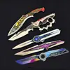 Delta S11 Temporada Reimaginada: Cuchillo de Juguete Articulado Modelo Arma, Giratorio, Pieza Decorativa, Artesanía Hecha a Mano, Regalo