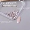 K9 Novos Strass Redondos Rosa Claro Ultra Brilhantes de Fundo Plano para Nail Art, Strass Triturado, Strass de Preenchimento, Adesivos de Unha Rosa Claro com 33 Facetas, Decorações de Strass