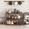 Portavasos Estilo Retro Estante Organizador para Almacenamiento de Vasos para Vasos de Agua Tazas de Café Tazas de Té Estante de Escritorio Encimera