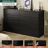 Tocador color crema sala de estar gabinete de almacenamiento de pared cinco cajones dormitorio simple moderno cajones seis cajones aparador