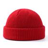 Chapéu de inverno com babados transfronteiriço, novo outono e inverno, chapéu melão, moda estudantil, chapéu de malha quente em forma de cúpula