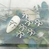 Joyería Metálica Mariposa para Arte de Uñas Dorado Plata Mariposa Pequeña Inteligente Remache Tridimensional Lazo Adhesivo Joyería