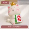 Lindo Gato de la Suerte Soporte para Teléfono Móvil Dibujo Animado Creativo Soporte Perezoso para Escritorio Tablet Adorno de Escritorio Regalo para Pareja