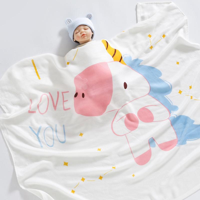 竹纤维盖毯 -独角兽-cib