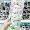 Pinza para el Cabello de Mariposa de Gasa con Encaje, Borla de Cuentas de Moda y Pedrería, Pinza BB Linda para Niños, Pinza Lateral para Flequillo de Niña