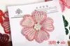 Adorno Grande de Flor Hecho a Mano con Pedrería, Tocado DIY, Decoración para Bolsos, Broche, Accesorios para Ropa y Zapatos, Camelia