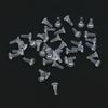 Tapón de oído transparente de silicona, pendiente de aguja para la oreja, cubierta protectora, tapón para la oreja anti-pinchazos, tapón trasero para pendiente, accesorios de hebilla para la oreja anti-caída