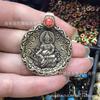 Collar de cuerda tejida al por mayor Xizang Dios Amarillo de la Riqueza zachilam cera de abeja thangka cuerda colgante universal joyería femenina masculina