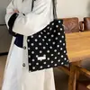 2026 Moda Luxo Leve Padrão Bolsa de Mão Bolsa de Ombro Simples Nova Bolsa de Bolinhas Feminina Exquisite Coreana Tote Outono Grande Capacidade Dia
