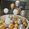 Traje de globo Paquete de globos metálicos engrosados Actividades de fiesta Arreglo de escena de centro comercial Decoración de cumpleaños Bola de lentejuelas