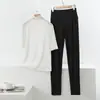 Conjunto de dos piezas de pijama y pantalón de modal ligero de verano, holgado, talla grande, ropa casual para el hogar para mujer