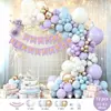 Conjunto de balões de látex Amazon transfronteiriço em espanhol para decorações de aniversário, artigos de festa e decorações de cena de primeiro aniversário; guirlandas de balões no atacado