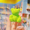 Chaveiro Criativo de Urso com Alfabeto Desenho Animado Casal Feminino Fofo Moda Exquisite Boneca de Resina Chaveiro Pingente de Bolsa
