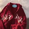 Sudadera Nueva con Cierre 2022 Sudadera con Capucha con Letras Europeas y Americanas Abrigo Top para Hombre y Mujer