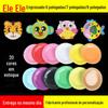 Kangle para Colorir Prato de Papel 20 Cores em estoque Jardim de Infância Criativo DIY Prato de Papel Artesanal Prato de Bolo de Festa de Aniversário