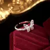 Anel Liso de Prata de Lei 925 de Alta Qualidade Estilo Coreano Ins Feminino Nicho Simples Exquisito Luxo Acessível Anel Aberto