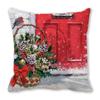 Feliz Navidad Feliz Navidad terciopelo piel de durazno encriptado decoración para el hogar cojín de sofá almohada ZT402